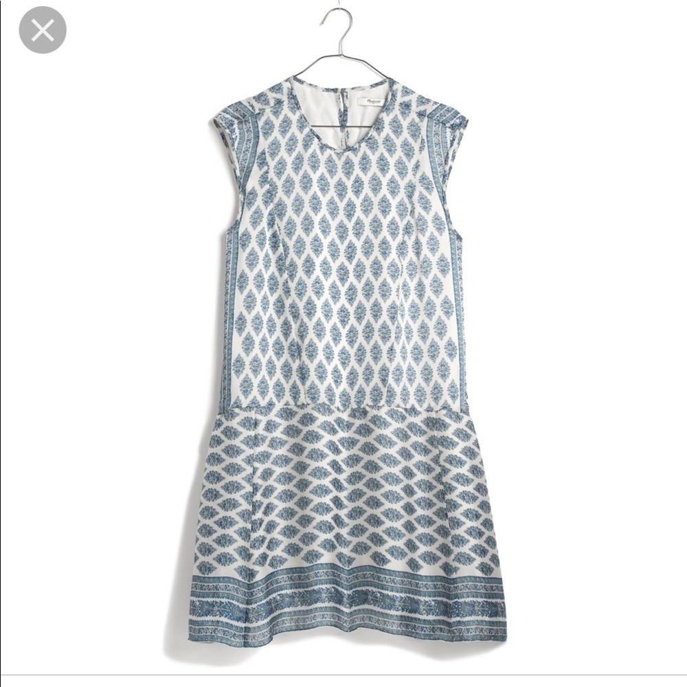 • Madewell • Skyscape Flora Diamond Dress Blue XXS - Picture 4 of 7